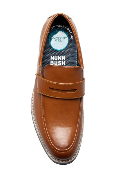 Nunn Bush Carmelo Moc Toe Slip-on Shoe In Cognac