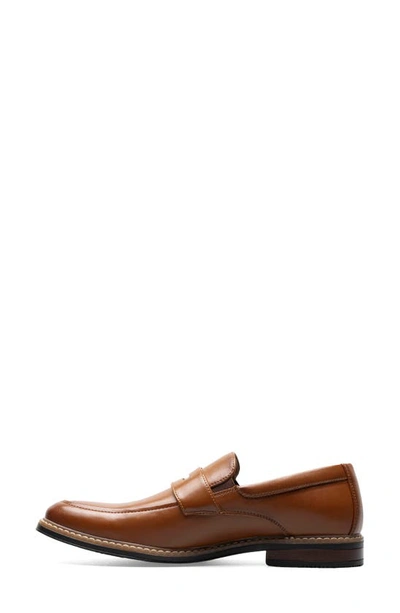 Nunn Bush Carmelo Moc Toe Slip-on Shoe In Cognac