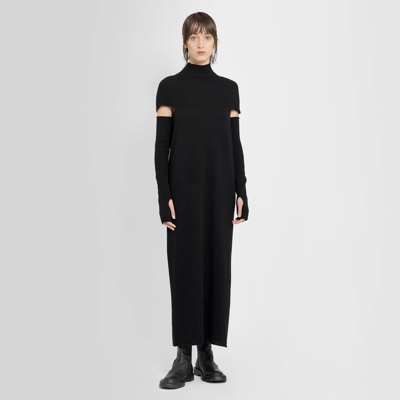 Shop Yohji Yamamoto Woman Black Dresses