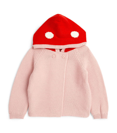 Shop Stella Mccartney Kids Mushroom-detail Cardigan (3-36 Months) In Pink