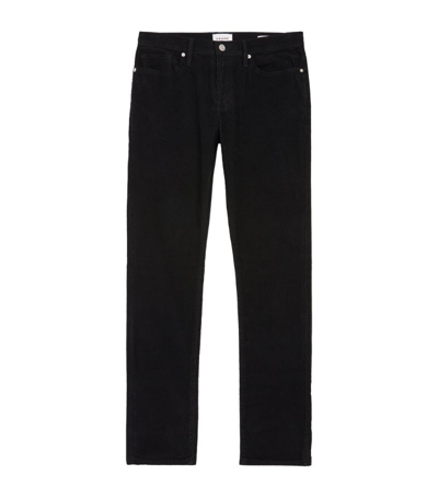Shop Frame Corduroy L'homme Slim Jeans In Black