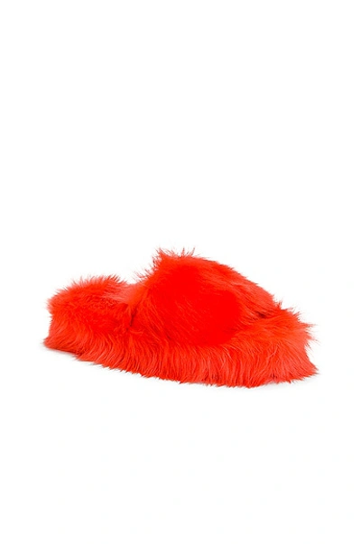 Bottega Veneta Red Resort Mule Sandals In Sunburst