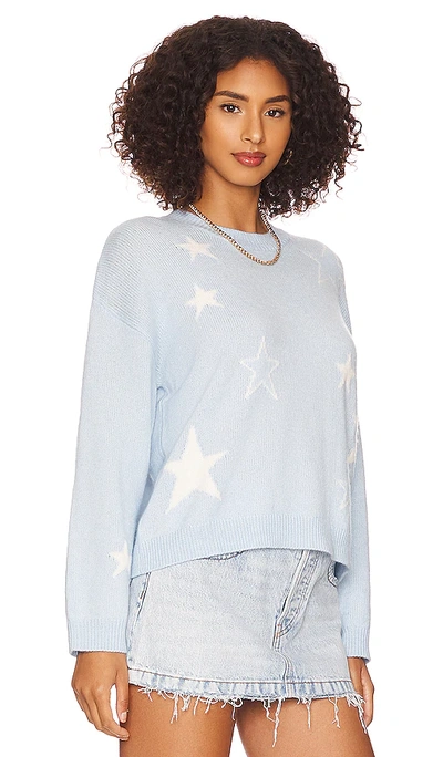 Rails Perci Star Sweater In Powder Blue White Stars