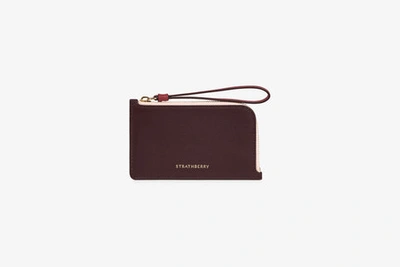 Shop Strathberry Princes Street Purse In Burgundy / Red / Pink