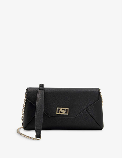 Faux leather envelope crossbody bag