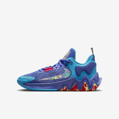 Shop Nike Giannis Immortality 2 Big Kids' Basketball Shoes In Lapis,laser Blue,university Red,yellow Strike