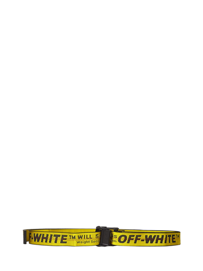 Shop Off-white Classic Industrial Belt In Yellow