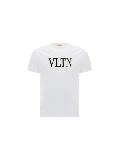 Shop Valentino T-shirt In Bianco