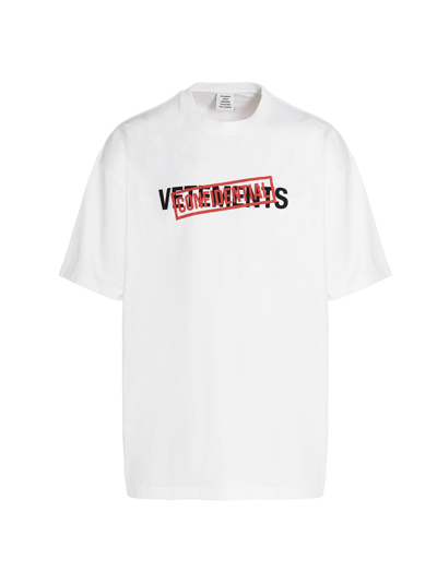Shop Vetements Confidential T-shirt In White