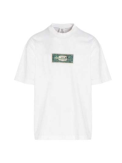 Vetements 'one In A Million' T-shirt In Bianco | ModeSens