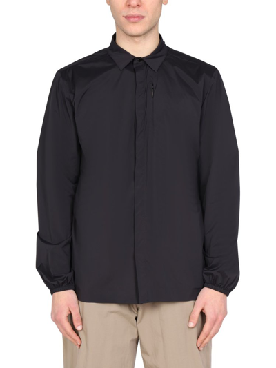 Shop Monobi Zip Detailed Overshirt In Black