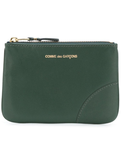 Shop Comme Des Garçons Wallet Classic Zipped Wallet In Green