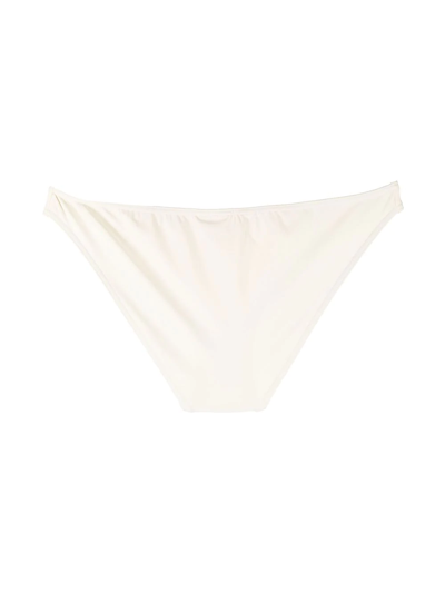 Totême Smocked-finish Bikini Bottoms In Neutrals