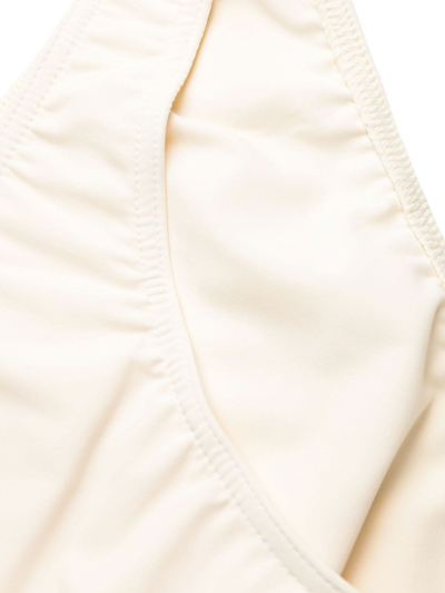 Totême Smocked-finish Bikini Bottoms In Neutrals