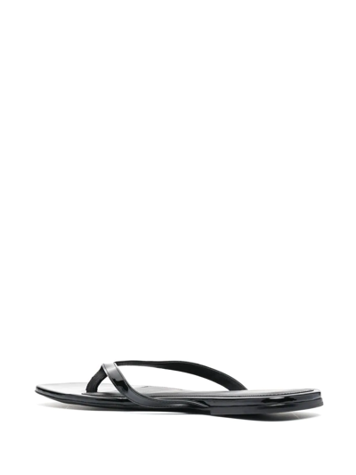 Shop Totême Square-toe Flip-flops In Black