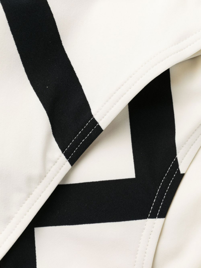 Totême Monogram Swimsuit Ecru In White