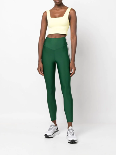 The Upside Southwest Dance Two-tone Stretch Leggings In Grün
