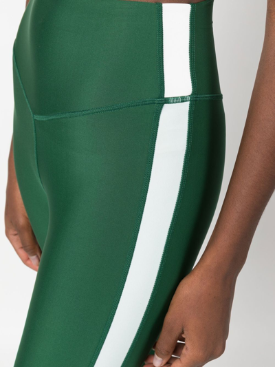 The Upside Southwest Dance Two-tone Stretch Leggings In Grün