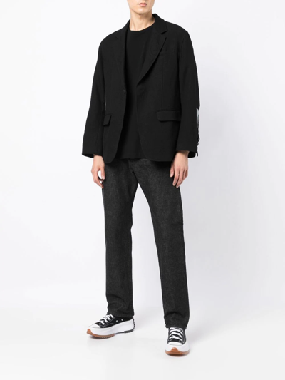 Undercover X Psycho Logo-appliqué Jeans - Men's - Cotton In Black
