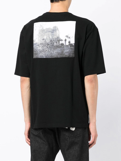 Undercover X Psycho Graphic-patch T-shirt In Black