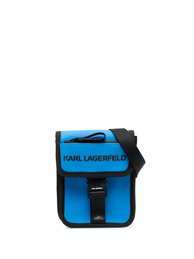 Shop Karl Lagerfeld Cross-body Bag In Blue