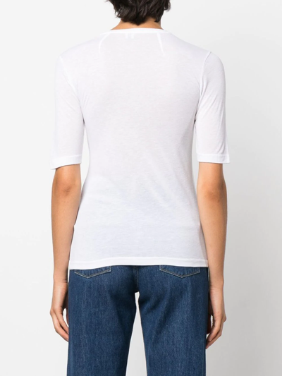 Shop Totême Crew-neck T-shirt In White