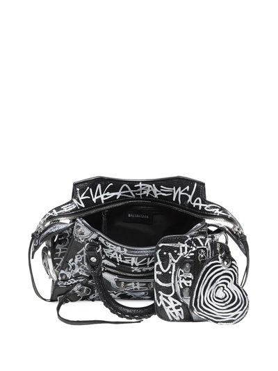 Shop Balenciaga Neo Cagole City Xs Handbag In Black