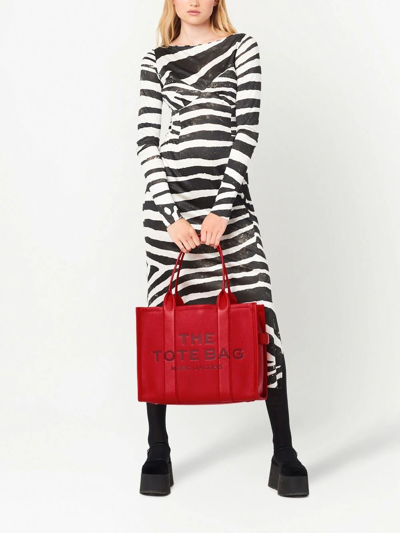 Marc Jacobs The Large Leather Tote Bag In Red