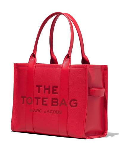 Marc Jacobs The Large Leather Tote Bag In Red