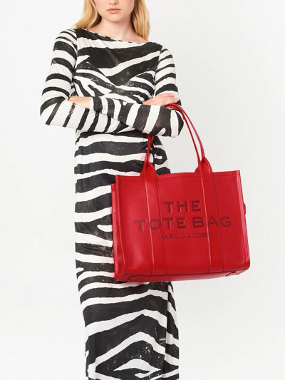 Marc Jacobs The Large Leather Tote Bag In Red