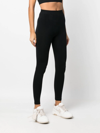 Shop Ambush Monogram High-waist Leggings In Black