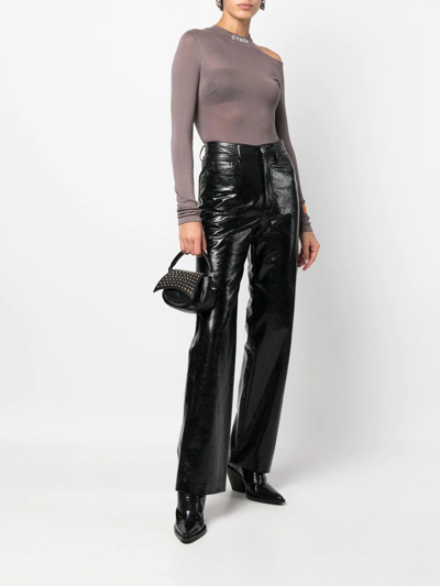 Shop Heron Preston Cut-out Top In Grau