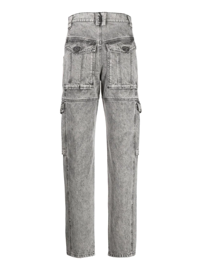 Isabel Marant Étoile Vayoneo High-rise Tapered Jeans In Gray | ModeSens