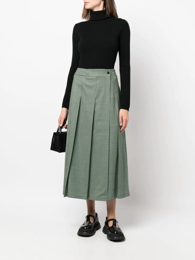 Allude Black Wool Turtleneck In Schwarz