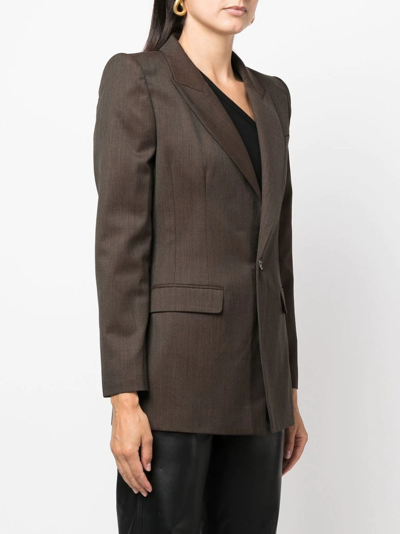 Shop Vivienne Westwood Lelio Single-breasted Wool Blazer In Braun