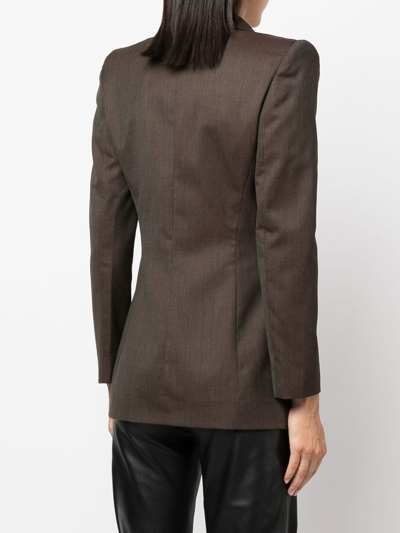 Shop Vivienne Westwood Lelio Single-breasted Wool Blazer In Braun