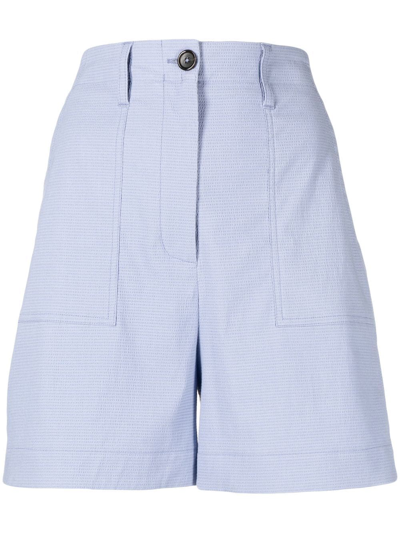 Shop Ps By Paul Smith High-waist Tailored Shorts In Blue