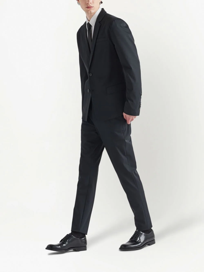 Prada Single-breasted Suit In Schwarz
