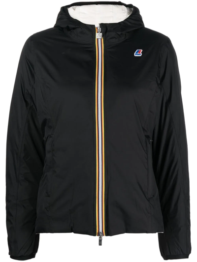 Shop K-way Reversible Padded Jacket In Schwarz