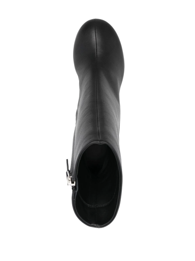 3juin 95mm Leather Ankle Boots In Schwarz