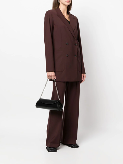 Jil Sander Cannolo Shoulder Bag In Schwarz