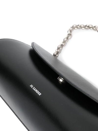 Jil Sander Cannolo Shoulder Bag In Schwarz