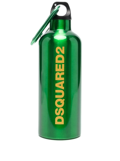 Shop Dsquared2 D-ring Water Bottle In Grün