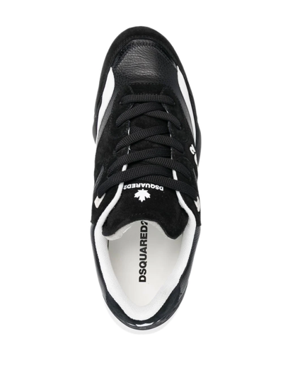 Shop Dsquared2 Logo-print Low-top Sneakers In Schwarz
