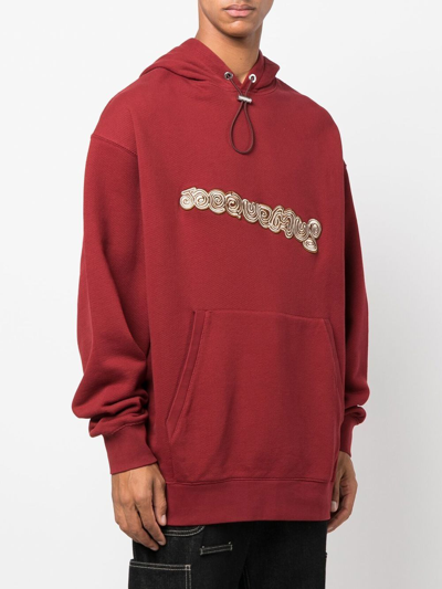 Shop Jacquemus Le Sweatshirt Spirale Hoodie In Rot