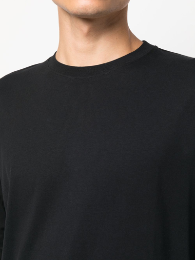 Shop Norse Projects Logo-patch Long-sleeve T-shirt In Schwarz