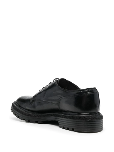 Shop Premiata King Brass Leather Derby Shoes In Schwarz