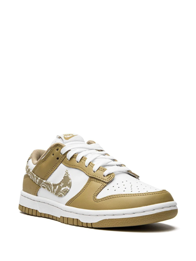 Nike Dunk Low Essential "paisley Pack Barley" Sneakers In White