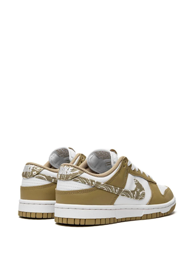 Nike Dunk Low Essential "paisley Pack Barley" Sneakers In White