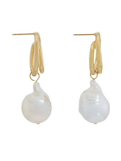 Completedworks Baroque-pearl Drop Earrings In Gold